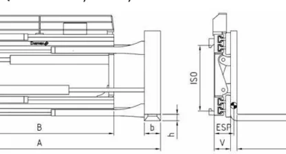 pozycjoner widel ZVP reach truck techniczny
